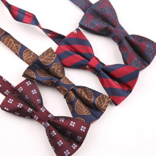 2pcs/lot Adult Floral Bow Ties Butterfly Bow Tie Men Classic Bowtie For Men Business Wedding Suits Cravats Jacquard Woven Bowtie