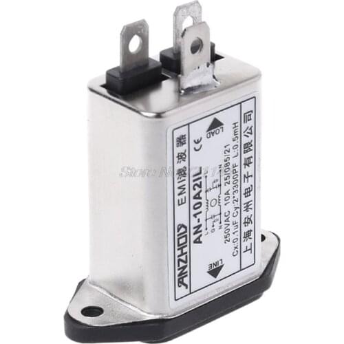 IEC320-C14 IEC Filter Male Socket Panel Mount Power Line EMI Filters MAR18 Dropship