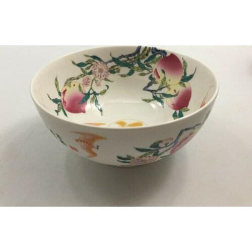 Chinese old porcelain Pastel porcelain bowl pan peach bowl