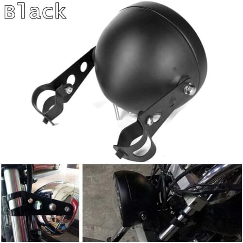 5.75" LED Headlight Mount Bucket Motor Projector Housing for Harley Motorcycle 5.75 inch Motorcycle Housing