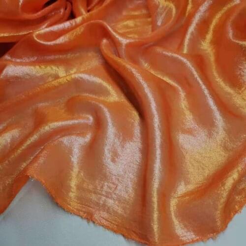 Cosplay Shiny Chiffon Fabric Gold Silver Bronzing 30D Thin Soft Material