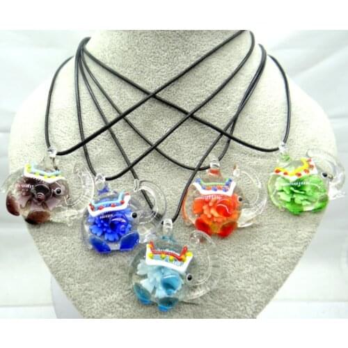 Fashion Quartz crystal Multi-Color Coloured Glaze Glass loose charm Pendant Jewelry making necklace Accessories wholesale A7