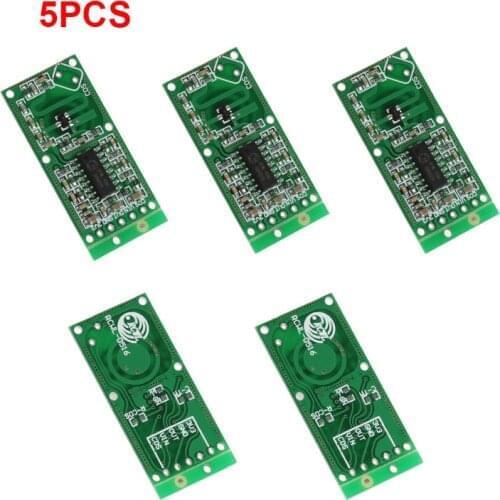 5Pcs Microwave Radar Sensor Switch Module RCWL-0516 Microwave Radar Sensor Switch Module Human Body Induction 4-28V 100mA