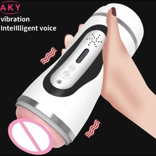 Powerful Heating Automatic Sucking Masturbation Cup Male Masturbator Anal Vagina Real Pussy Blowjob Massager Sex Toys for Men