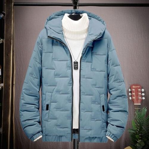 2021 Cotton-padded Jacket Men Solid Casual Warm Coat Winter Korean Fashion Down Coats Streetwear High Quality Dropshipping