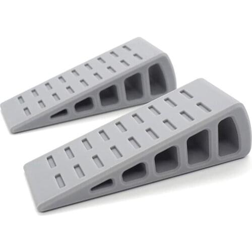 Laptop Stand Desktop Non-Slip Stand Durable Ultra-Compact Computer Keyboard Vertical Ventilation Stand 2 Pcs (Gray)