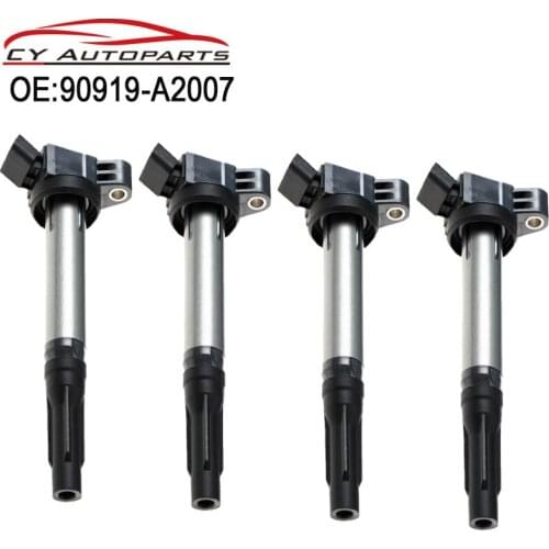 4PCS New Ignition Coil For Toyota Highlander Venza Blade Lexus RX270 RX350 RX450 90919-A2007 90919A2007