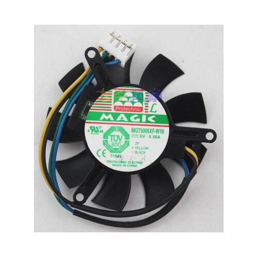 Original MGT5005XF-W10 5V 0.35A 4-line graphics card heat dissipation fan
