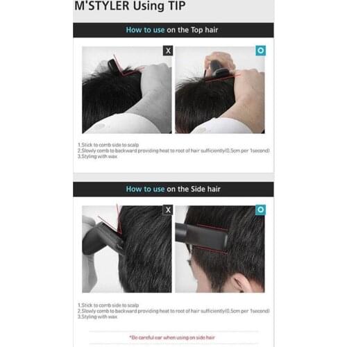 Professional Men Heat Hair Styling Ceramic Curler Straightener Multifunctional Hair Comb Brush Hair Volumize Straighten