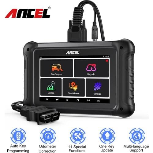 ANCEL DP500 Cluster Calibriation Key Programmer Immobilizer Key Programming OBD2 Scanner 11 Reset Car DiagnosticTools