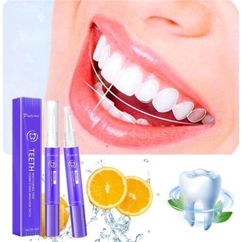 Putimi Teeth Whitening Pen Cleaning Serum Remove Plaque Stains Dental Tools Whiten Teeth Oral Hygiene Tooth Whitening Pen