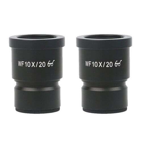 2PCS Agnicy WF10X Stereo Microscope Wide-angle Eyepiece Large Field of View High Eye Point 10 Times