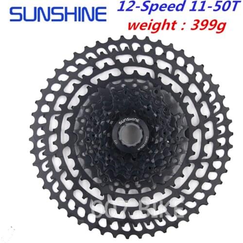 SUNSHINE Cassette 12 SPEED 11-50T 12s Freewheel MTB Mountain Bike Cassette SUNSHINE Free wheel Compatible SHIMANO SRAM