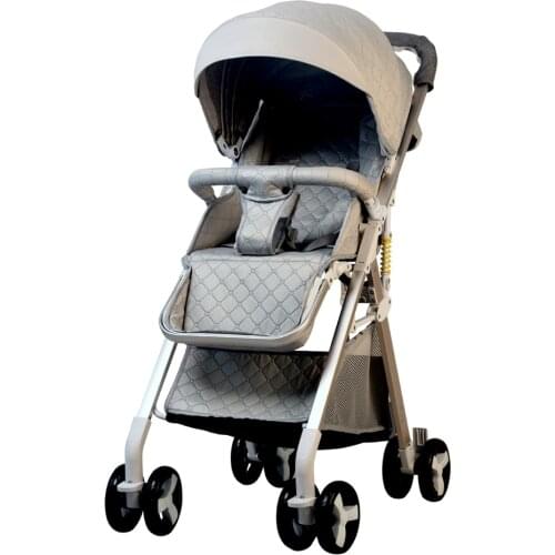 Ultralight portable travel baby stroller can sit reclining folding shock absorber High-view can on the plane baby stroller