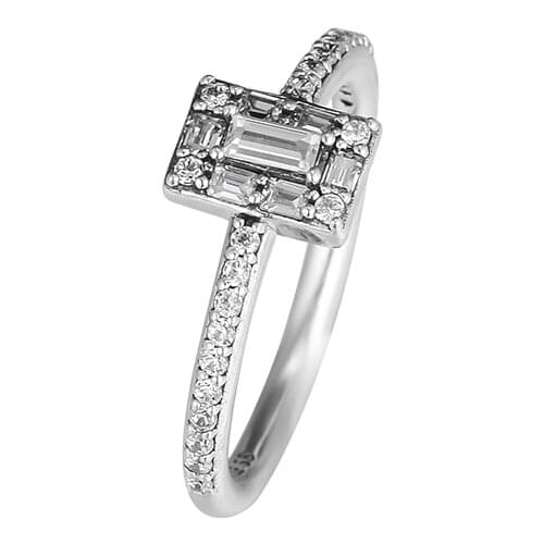 Luminous Ice Ring Clear CZ Authentic 925 Sterling silver Jewelry Ring For Woman European Style Silver Rings For Jewelry Making