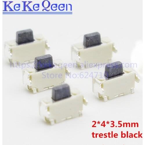 50Pcs 2x4x3.5mm 2*4*3.5 SMT SMD Tact Tactile Push Button SwitchSurface Mount Momentary MP3 MP4 MP5 Tablet PC power button switch
