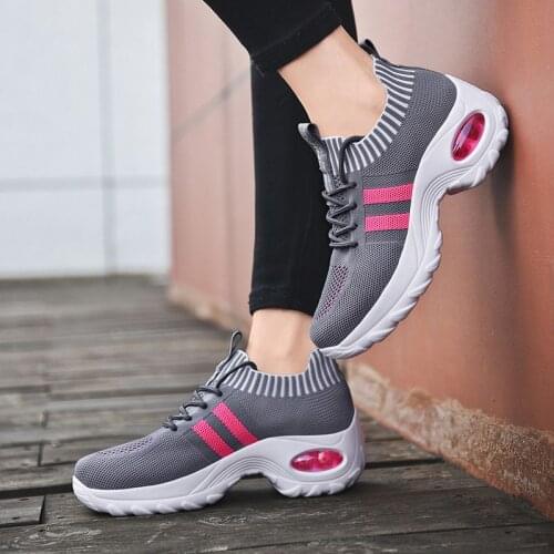 Air Cushion Dancing Shoes for Women , Heighten Thick Bottom Sneaker , Walking Shoes , Outdoor Casual Sport Shoes , Size 35-42