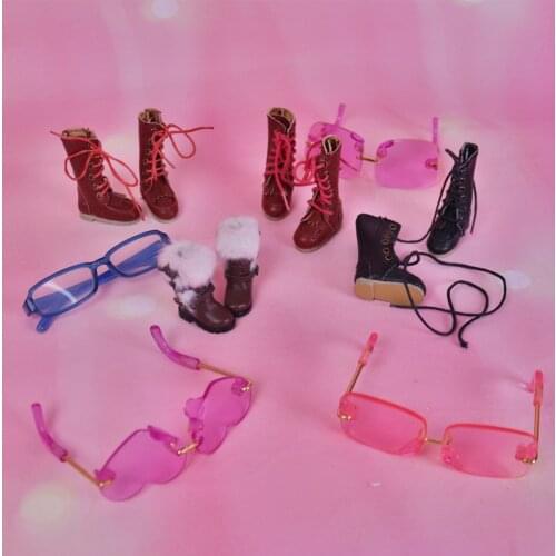 Accessories For ICY DBS Blyth Doll Star Boots Cute Shoes For 1/6 BJD Ob24 Anime Girl