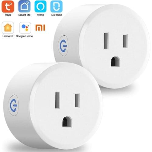 US standard Smart Socket WiFi Plug Power socket plug Wireless Socket Outlet Works with Alexa Google Home Tuya App Smart Plug
