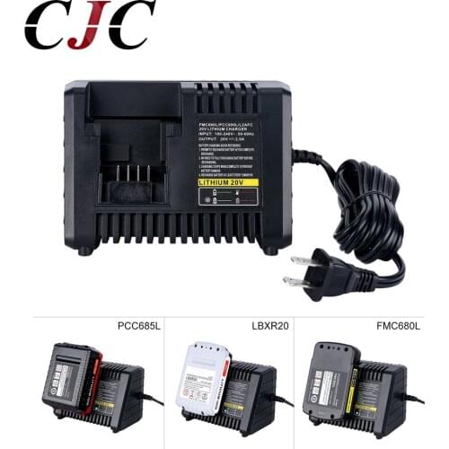3 in 1 Power Tool Battery Charger For Black&Decker For Porter-cable For Stanley 20V Li-ion Battery Charger LBXR20 FMC680L