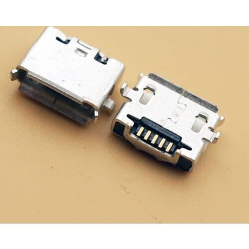 Smonisia 1000pcs SMD Micro USB 5Pin Female Socket Connector Reserve Type Micro USB Female Jack