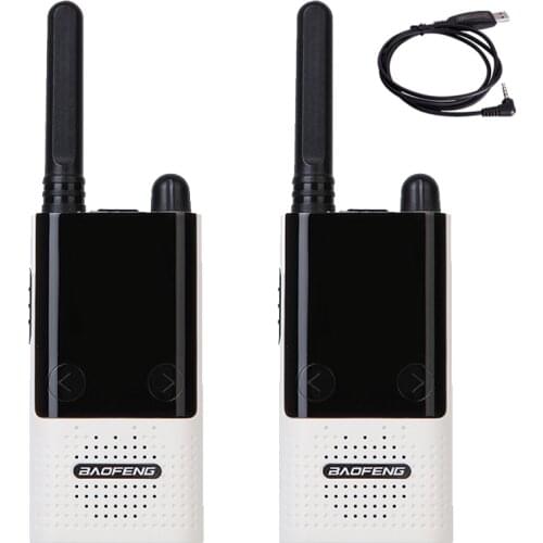 2PCS BAOFENG BF-T9 FRS UHF462-467MHz Two Way Radio USB Cable License-Free Radio Walkie Talkie