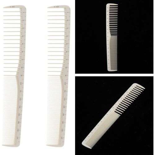 2X Salon Professional Barber Hairdressing Resin Comb Hair Combs With Scale
