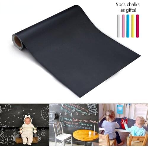 45*100cm Chalk Board Blackboard Stickers Removable Art Chalkboard Wall Sticker For Kids Rooms Childrens Graffiti Wall Stickers