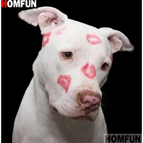 HOMFUN Full Square/Round Drill 5D DIY Diamond Painting "Animal pig" 3D Embroidery Cross Stitch 5D Home Decor Gift A16139