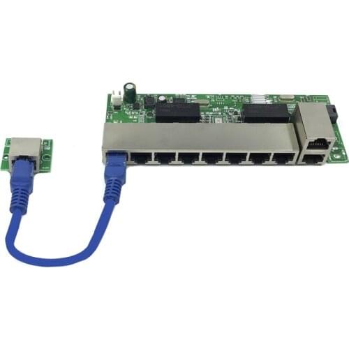 ANDDEAR-BK6 48v 8 port gigabit unmanaged poe switch 8*100 mbps POE port; 2*100 mbps UP Link port 1*100 mbps SFP port 250m