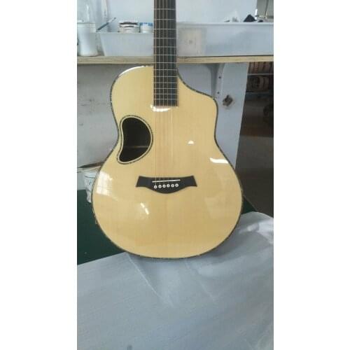 Free shipping OEM AAA quality handmade all solid JF body customize acoustic guitar