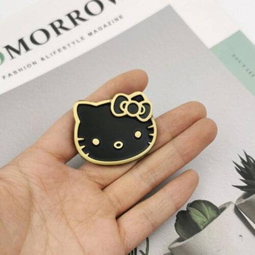 Childrens room cabinet wardrobe door drawer pure brass black small handle modern cute cartoon single hole small handle