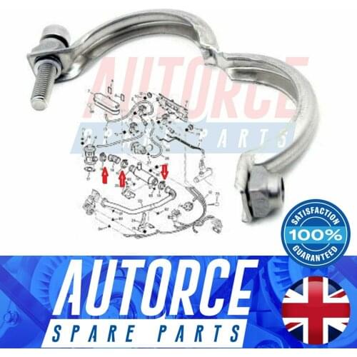 VOLVO C30 S40 S80 V50 V70 MINI ONE COOPOER D EXHAUST GAS RECIRCULATION EGR CLAMP 7M5Q-9F481-BA, 7M5Q9F481BA, 1628.3J, 16283J