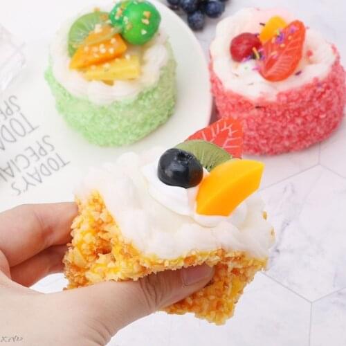 Artificial Simulation Cake Model Fake Food PU Educational Toys Kitchen Photography Props Home Decoration