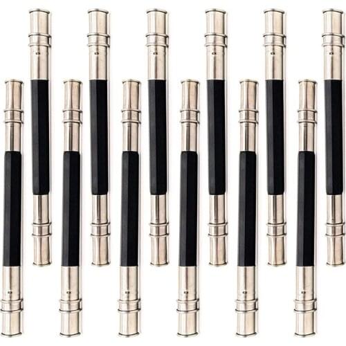 JFBL Hot 12Pcs Adjustable Dual Head Pencil Extender Holder Pencil Lengthener Length Extender Holder for School Office Supplies