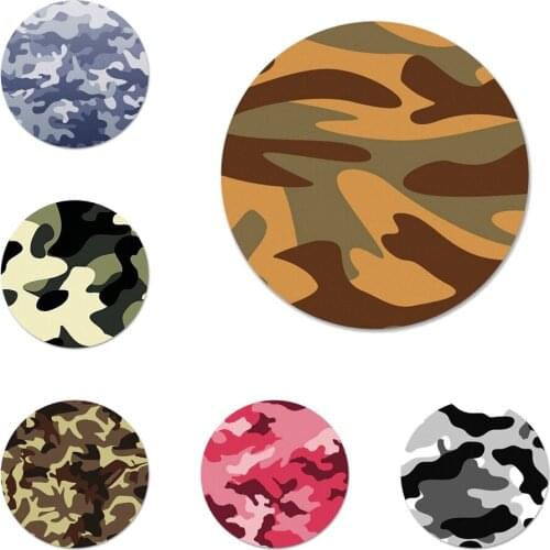 Camouflage Pattern Camo military Army Icons Pins Badge Decoration Brooches Metal Badges For Backpack Decoration