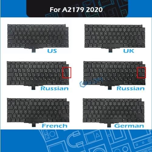 2020 Year New Laptop A2179 Keyboard for Macbook Air 13" A2179 Keyboard Replacement US UK RU FR SP IT GER Layout EMC 3302