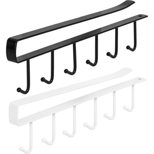 Tieryi 6 connect hook multifunctional kitchen Tieryi non-trace nail free hook cabinet storage rack