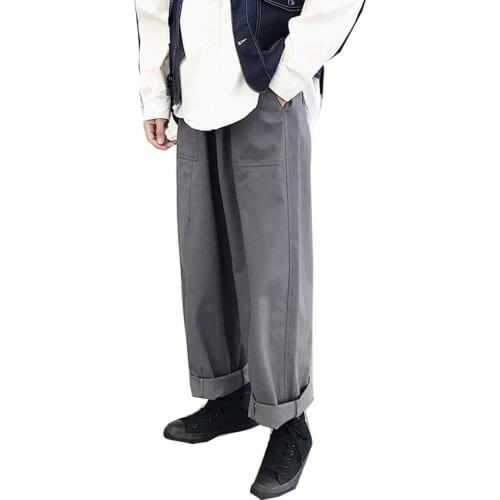 Mens Black Cargo Pants Japanese Streetwear Harajuku Hip Hop Sweatpants Korean Fashion Bloomers 2020