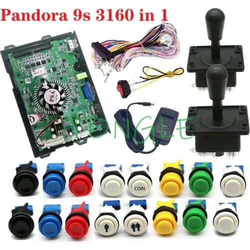 Pandora’s 9S Box Arcade 3160 to 4260 in 1 Game Board HDIMI 3D Panora PSA PCB Board Home Consloe Machine DIY Kit Happ Style Set