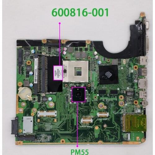 Genuine 600816-001 DA0UP6MB6F0 G105M/512 Laptop Motherboard Mainboard for HP Pavilion DV6 DV6-2000 Series Notebook PC