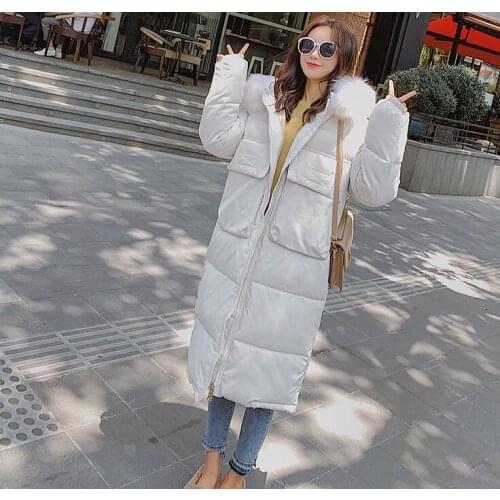New Long Outwear for Women Winter down jacket Female Warm Winter Coat Women Fake Fur Parkas