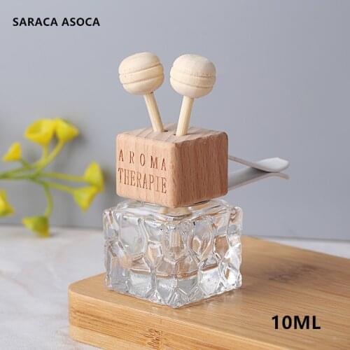 Wholesale and Retail 10ML Car Perfume Pendant Empty Glass Perfume Bottles car accessories 30PCS/LOT