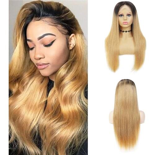 4X13 Lace Front Human Hair Wigs Colored Ombre 99J Maroon Red Long Straight Wigs Brazilian Hair For Black Women Non-Remy IJOY
