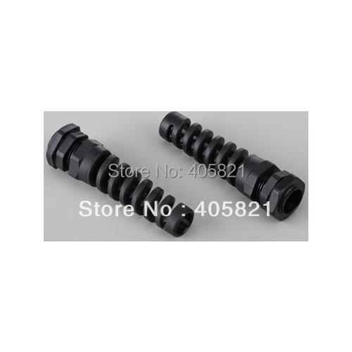 PG16 nylon bending proof spiral cable gland For 10-14mm Cable Range