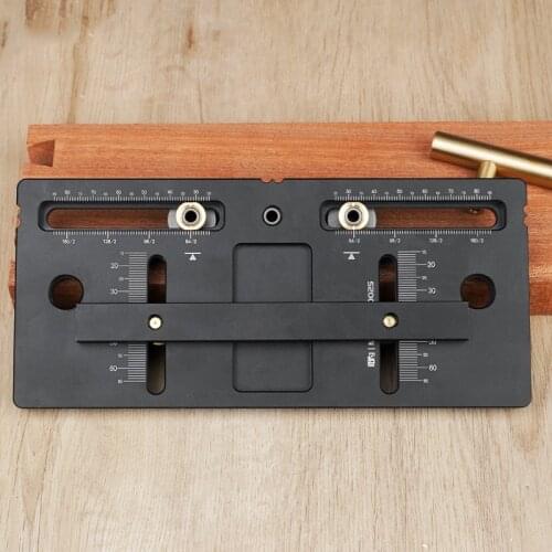 Portable Installation Jig Wardrobe Cabinet Handle Puncher Locator Aluminum Alloy Jig For Household DIY Woodworking Tool