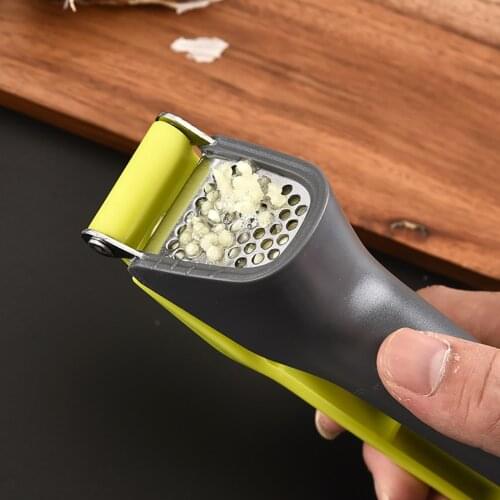 Garlic Press Stainless Steel Manual Garlic Crusher Masher Plastic Squeezer Home Kitchen Mincer Garlic Press Kitchen utensils