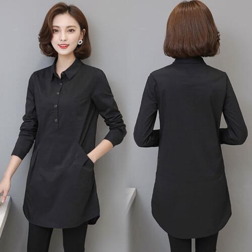 Solid Button Women Shirts For 2020 Summer New Long-Sleeved Slim Office Lady Elegant All Match Shirts Outwear Coat Tops