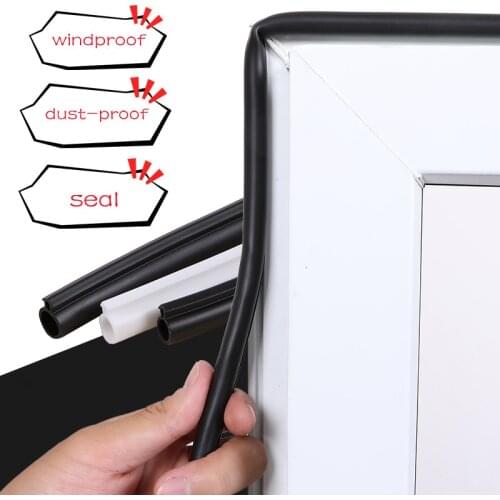 5 meters white O type silicone door window bumper seal strip weatherstrip low temperature resistant