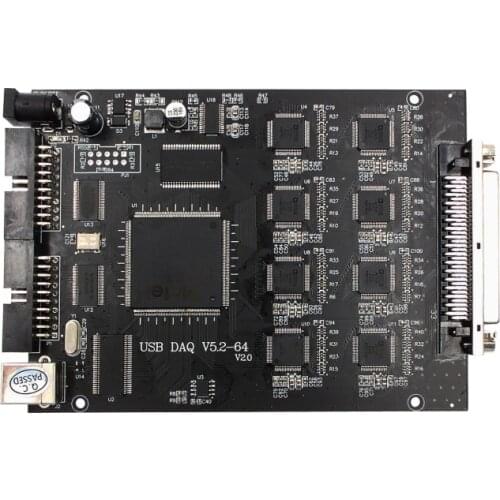 USB Synchronous DAQ Data Acquisition Card 64SE 64 16-bit Analog Inputs 20Ksps, 64AD 16DI 16DO 2PWM labview DLL